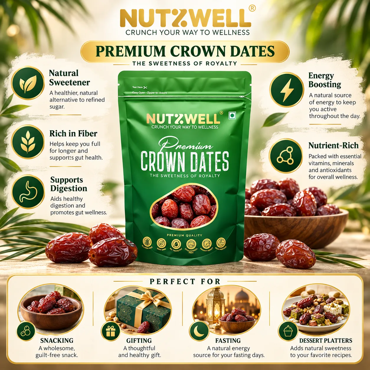 Nutzwell Premium Crown Dates – health benefits
