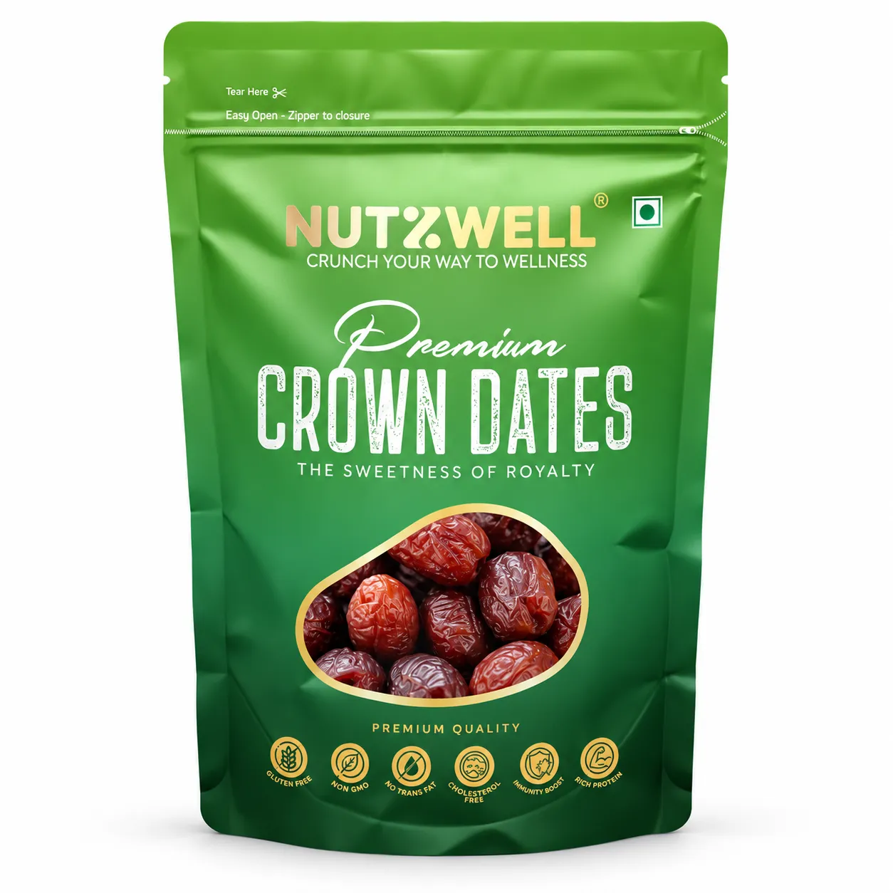 Nutzwell Premium Crown Dates – front of pack