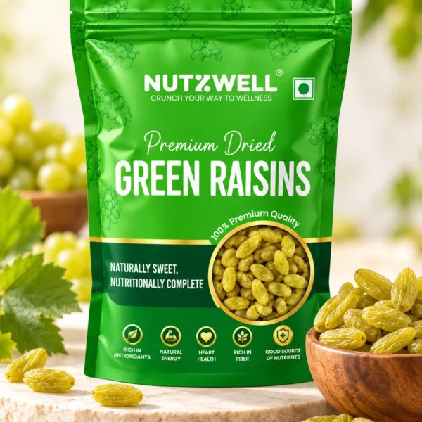 Nutzwell Premium Green Raisins – front of pack