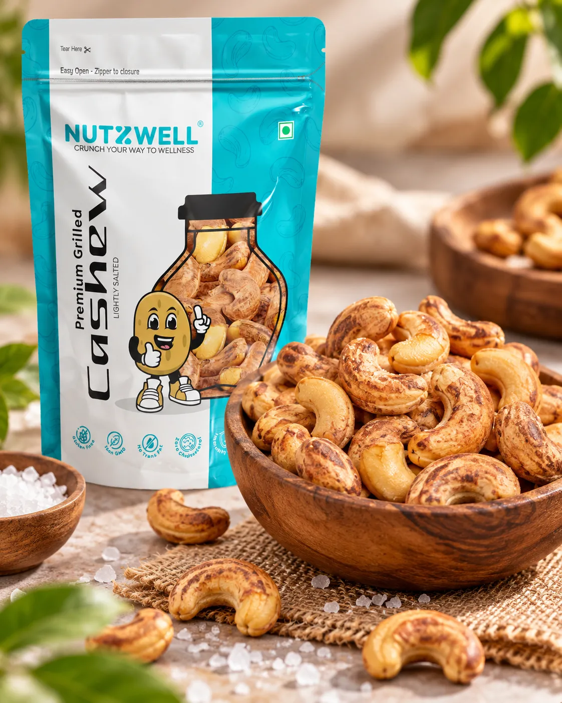 Nutzwell Premium Grilled Salted Cashews – lifestyle