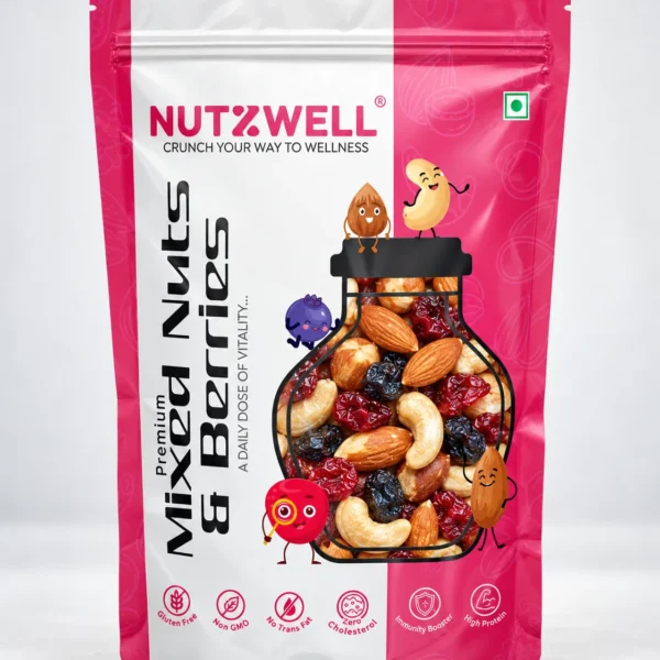 Nutzwell Premium Mixed Nuts & Berries – front of pack