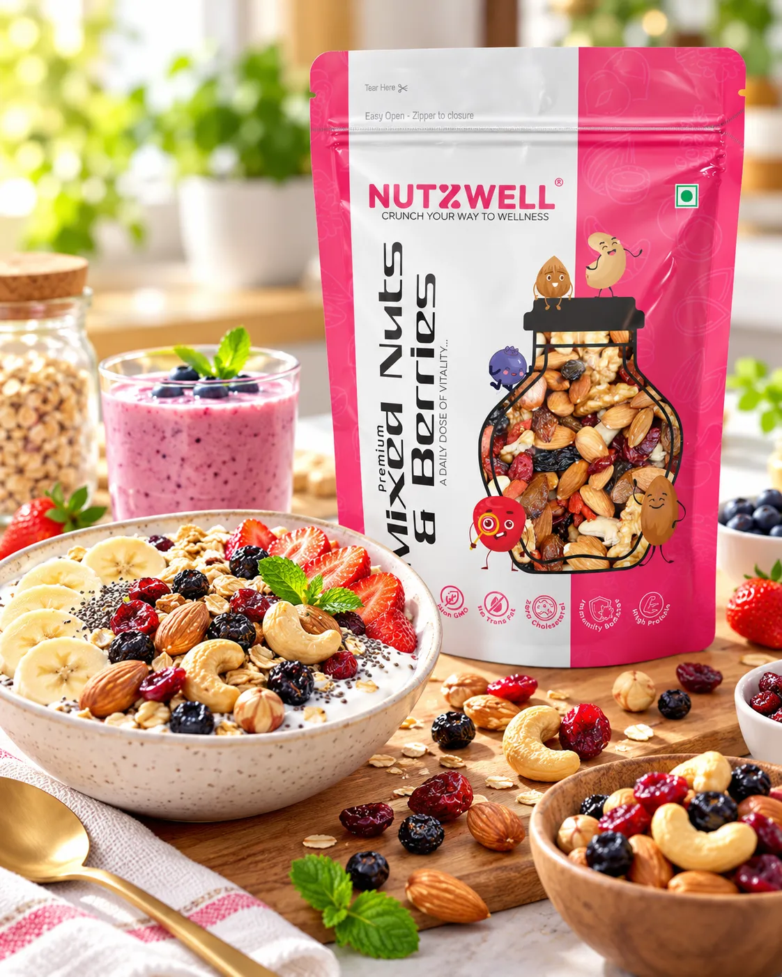 Nutzwell Premium Mixed Nuts & Berries – lifestyle