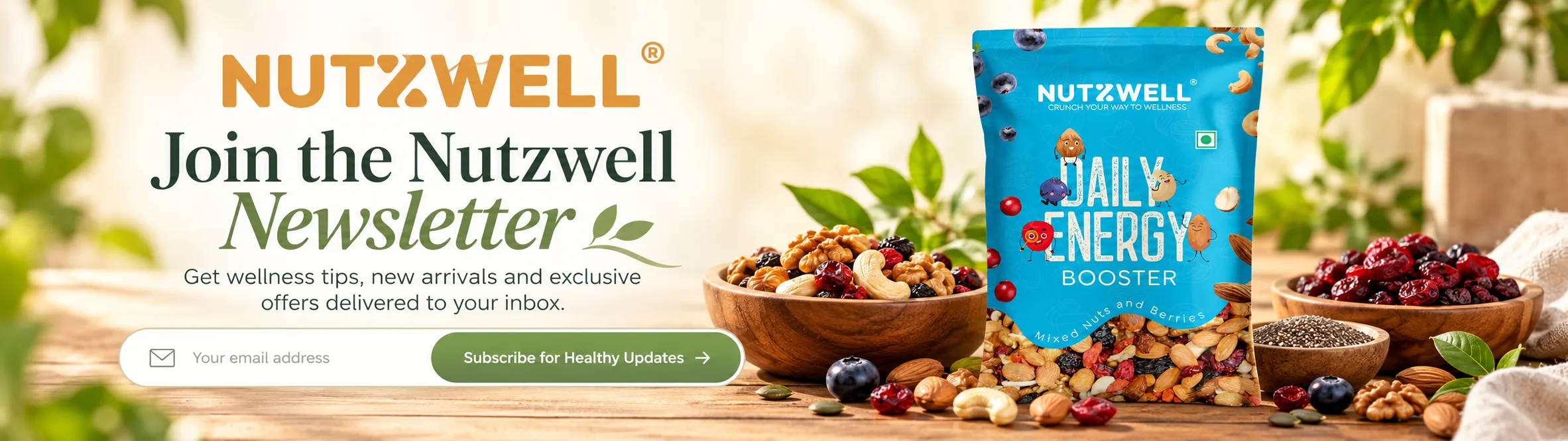 Get wellness tips, new arrivals and exclusive offers delivered to your inbox.