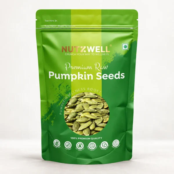 Nutzwell Premium Pumpkin Seeds – front of pack